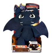 Мягкая игрушка Dragons дракон Беззубик Ночная фурия со звуком 30 см