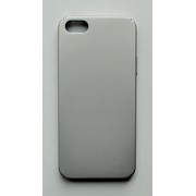 Чехол на Айфон 5/5s/SE PC Soft Touch матовый Пластик Серебро фото