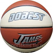 Мяч баскетбольный №7 DOBEST (PU) 884 PK Оранжево-белый фотография