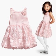 Платья детские Children's Dress summer baby girl's fashion floral pink rose dress summer vest single dress 5sets/lot freeshipping, код 1649145285 фото