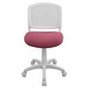 Кресло детское Бюрократ CH-W296NX/26-31 белый/розовый фото