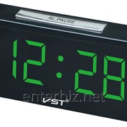 Часы сетевые VST 731-2 зеленый (1052), код 133043