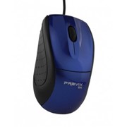 Мышь Pravix синий глянец провод 1 5м USB-порт