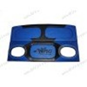 Акустическая полка на ВАЗ 2114 синяя, пирамида, на фанере фото