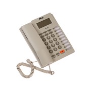 Проводной телефон Ritmix RT-460, дисплей, память номеров, однокнопочный набор, белый фотография