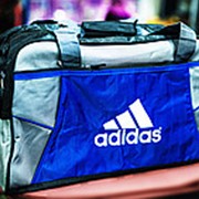 Спортивная дорожная сумка ADIDAS большая 50х24х30см серая фотография