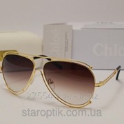 Женские солнцезащитные очки Chloe Isidora Aviator коричневый градиент фото