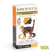 Витамины Биоритм для кошек с печенью 48 таб Veda фото
