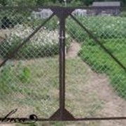Ворота из трубы с перемычками размером 3,0м х 1,5 м фото