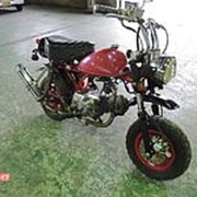 Мопед мокик Honda Monkey рама Z50J Minibike тюнинг пробег 3 т.км красный черный фотография