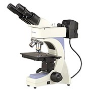 Микроскоп металлографический NJF-120A для исследования и контроля качества печатных плат, LCD мониторов а также структуры металлических изделий. Оптическая система с длиной тубуса на «∞».Увеличение 40х-400х фото
