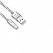 GOLF GOLF кабель Type-C Gilt Sync Cable 2.4A Fast Charger 100см Серебряный фотография