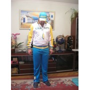 Спортивный костюм BOSCO Sport (Боско) белый верх c желтыми рукавами. фото