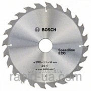 Пила дисковая по дереву Bosch 190x30/24x24z Speedline ECO фото
