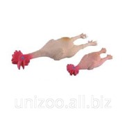 Игрушка для собак Курица с пищалкой 32х7х5,5 см. фотография