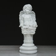 Статуэтка “Ангел на колонне“ белый, 44 см фото