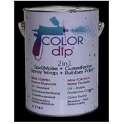 Краска в банках Color Dip, объем 4 литра Black matt