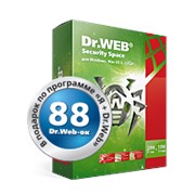 Dr.Web Security Space (2 пк +2 моб. устройства , 12 +1 мес. в подарок)