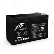 Аккумуляторная батарея AGM RITAR RT1275B, Black Case, 12V 7.5Ah ( 151 х 65 х 94 (100) ) Q10 фотография