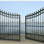 Ворота с ковкой фото