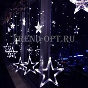 Гирлянда штора Звезды 3*1 м фото