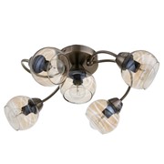 Люстра Аша 5х60Вт Е14 бронза 49х39х17см фото