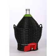 Бутыль-демиджон с краном для вина и пластиковой крышкой,54 литра