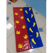 Коврик со следочками 170х40х4см из 2х частей (ручки, ножки) ФСИ 5618 фото