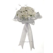Букет для невесты №23, белый (розы 11 шт) фото