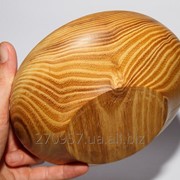 Тарелка деревянная, супная-500 мл, из акации фотография