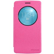 Чехол-книжка Nillkin Sparkle Series LG G3 mini/G3 S; D722/D724 Pink с окошком фотография