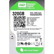 Жесткий диск HDD WD SATA3 320Gb Caviar Green 64Mb