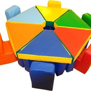 Детская игровая мебель (Всезнайка), мягкие модули фотография