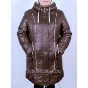 Куртка зимняя комбинированая - ЛОРА (ШОКОЛАД). M-302-Z#15