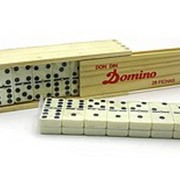 Домино в деревянном футляре — Настольная игра Домино Код 18519 фото