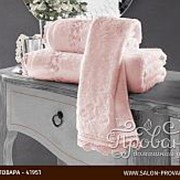 Полотенце для ванной Soft Cotton LUNA хлопковая махра розовый 85х150 фотография