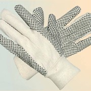 Перчатки тканевые с ПВХ точками фото