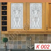 Кухонные фасады с витражными вставками фото