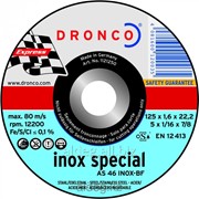 Абразивный отрезной диск Dronco AS 46 INOX 115х1,6 фотография
