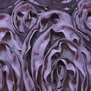 Ткань Сетка с шифоном Темно-фиолетовый