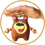 Антистрессовая игрушка-брелок “Медведь“ фото