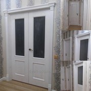 Белые межкомнатные двери,из натурального шпона. В наличии в Астане.