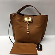 Женская сумка VALENTINO коричневая фото