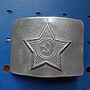 Бляха (пряжка) солдатская стальная, со звездой СССР