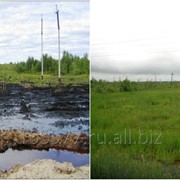 Рекультивация загрязненных нефтью и нефтепродуктами почвы, воды и нефтешламов фотография