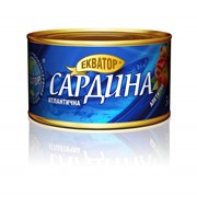 Консервы рыбные натуральные "Сардина атлантична "АПЕТИТНАЯ", №5" 240 гр ТМ Экватор