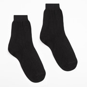 Носки мужские шерстяные, цвет чёрный, размер 23 фотография