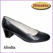 Туфли женские кожаные Afrodita черн. фото