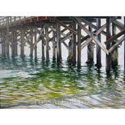 Картина на холсте Море pier-reflections фото