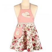 Фартук маленький декоративный “юная леди“ ,розовый, 100%хлопок, SANTALINO (850-605-45) фото